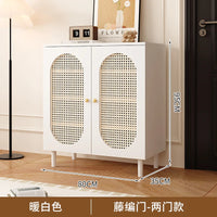 Modern Wooden Vertical Shoe Cabinet with Adjustable Shelves