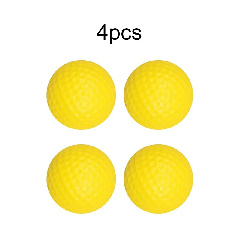 Yellow Plastic Golf Balls for Indoor Outdoor Practice, 2-10 Pack
