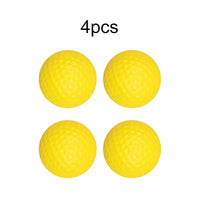 Yellow Plastic Golf Balls for Indoor Outdoor Practice, 2-10 Pack