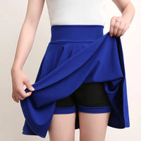 2025 Flared Skirts Women's Basic Shorts Skirt Fashion Versatile Black Casual Mini Skater Medium Pleated Fluffy Skirt Plus Size - Buy online at  Vibe In Cart.