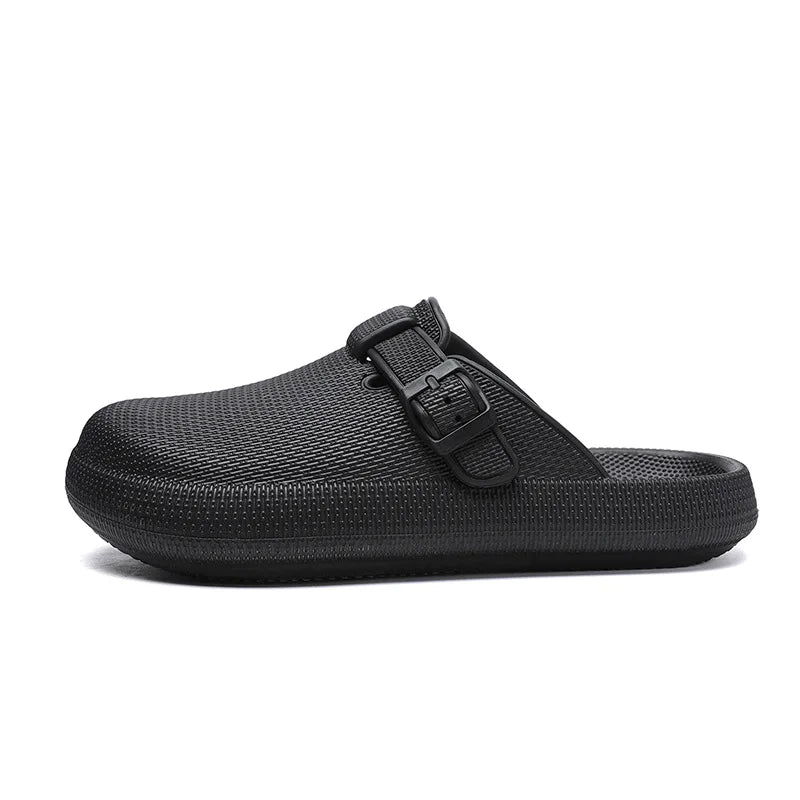 Men's EVA Waterproof Non-Slip Slippers with Low Heel