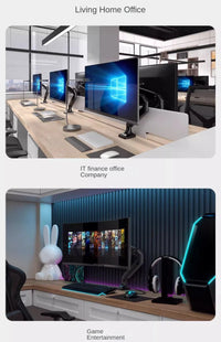 Height Adjustable Single Monitor Mount for 14-32 Inch Screens, Up to 19.8 lbs