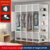 Modern Minimalist Closet Nordic Makeup Cube Jewelry Simple Portable Display Door Shelves Wardrobe Fabric Armario Hotel Furniture - Buy online at  Vibe In Cart.