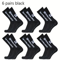 6 Pairs Breathable Football Socks Men Women Sports Socks Non-slip Silicone Bottom Soccer Baseball Socks Outdoor Sport Yoga Socks - Buy online at  Vibe In Cart.
