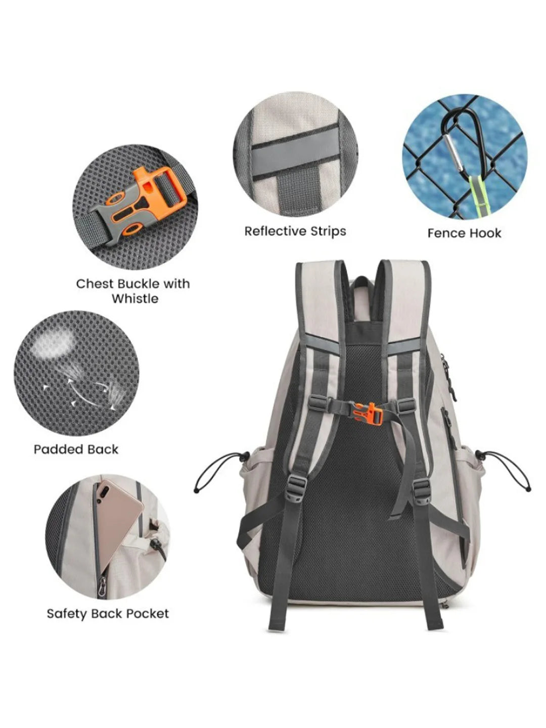 45L Sports Fitness Backpack Badminton Bag Waterproof Multi-Functional Bags Tennis Racket Pickleball Bag with Shoe Compartment - Buy online at  Vibe In Cart.