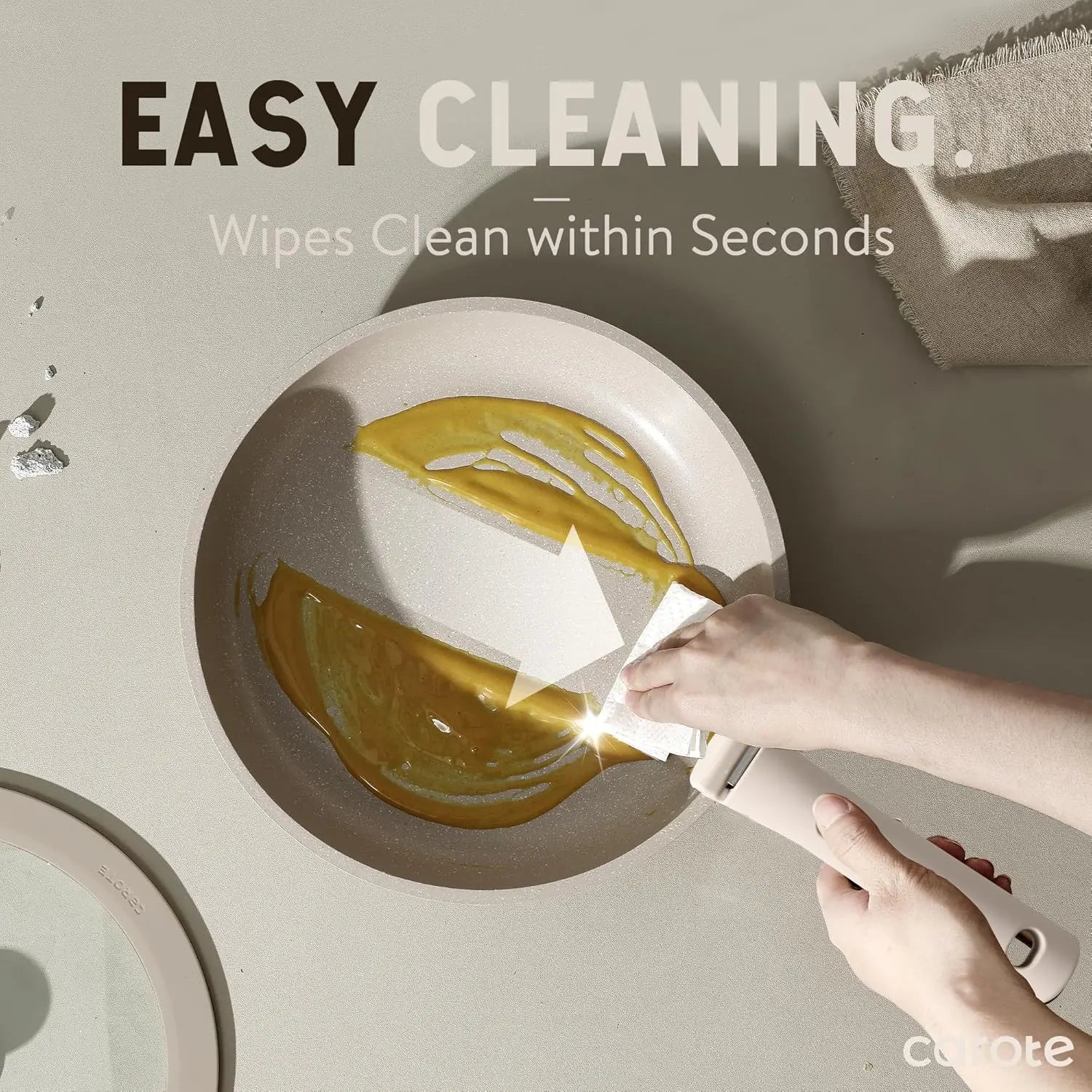 19-Piece Detachable Handle Cookware Set, Non-Stick Induction Compatible Pots and Pans, Oven Safe Taupe - Buy online at  Vibe In Cart.