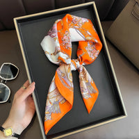 Women's 70x70cm Square Silk Scarf Shawl Headband