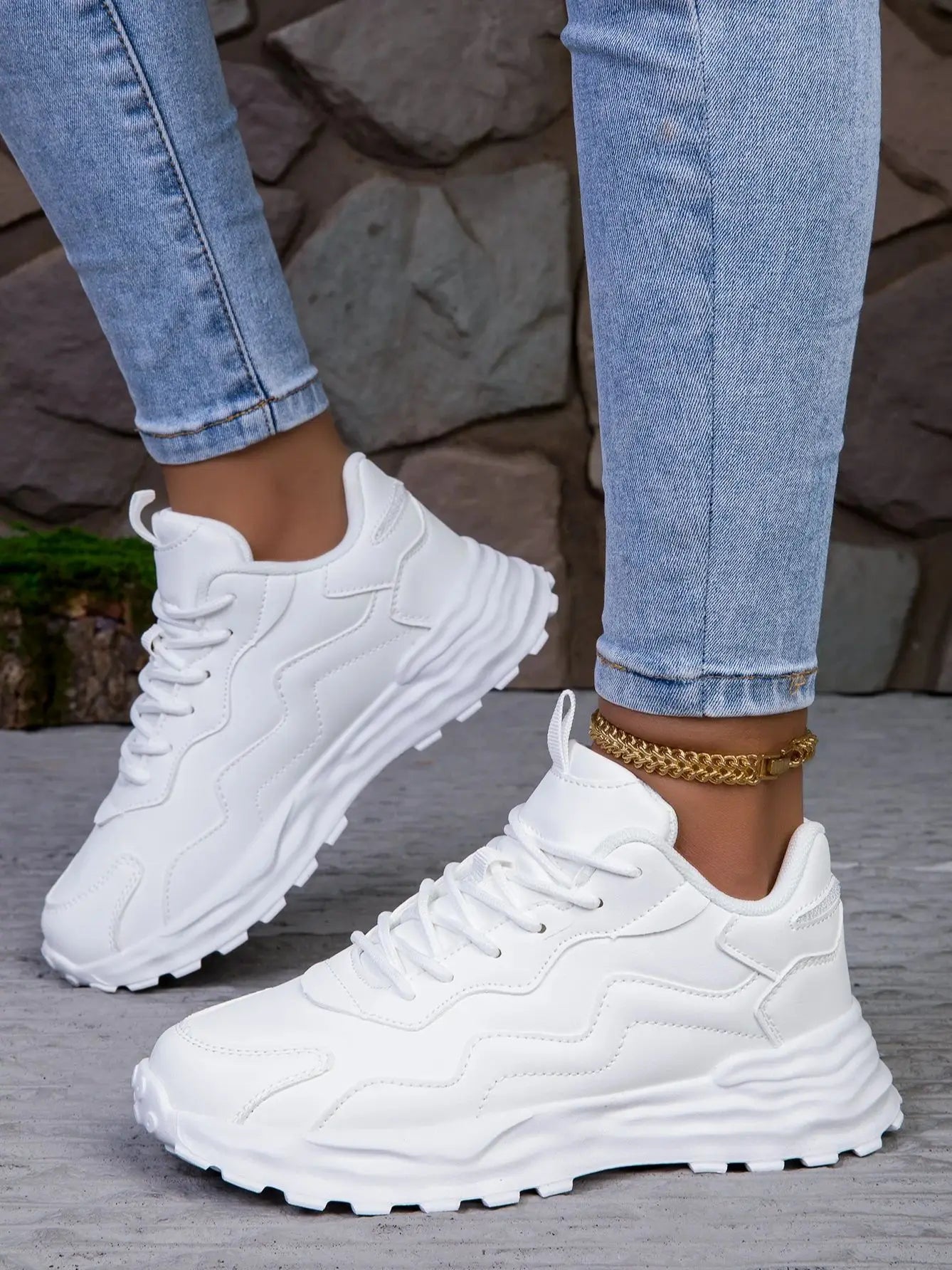 Fashion Woman Vulcanize Platform Casual Sneakers Women Flats Mesh Breathable Running Walking Shoes Chunky Sports Shoe - Buy online at  Vibe In Cart.