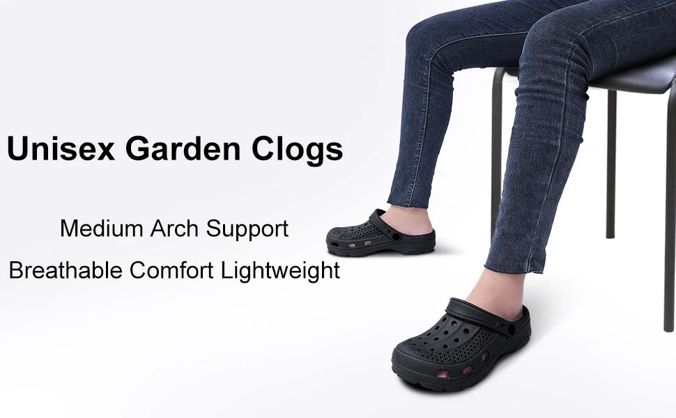 Asgard Garden Clogs for Women Fashion Unisex Comfort Slip-on Sandals with Arch Support Outdoor Mens Casual Quick-Dry Water Shoes - Buy online at  Vibe In Cart.
