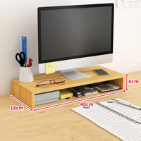 Wooden Laptop Stand with Stable Base and Eyesight Protection