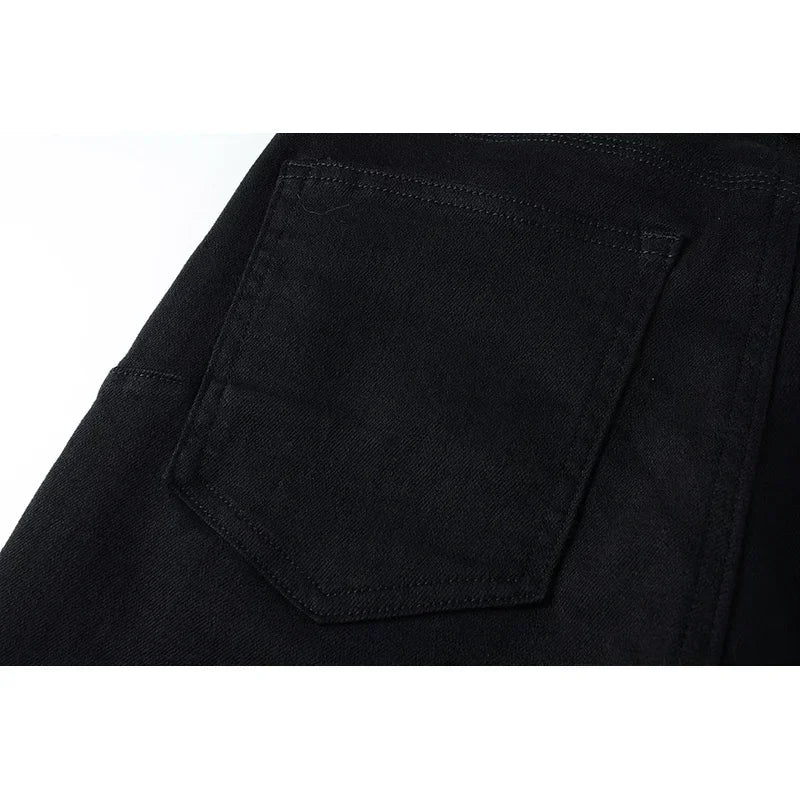 Men's High Purple USA Stretch Skinny Jeans Pants Color Distressed Black Streetwear Button Fly Ripped Jeans - Buy online at  Vibe In Cart.