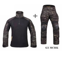 Tactical G3 Uniform Sets NEW Mens Camo Suits Outdoor Hunting Shirt Pants Tops Elastic Duty Cargo Trousers Windproof - Buy online at  Vibe In Cart.
