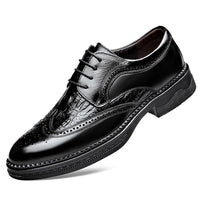 New for Men Genuine Leather Casual Shoes Retro Leisure Business Dress Shoes Street Fashion Brogue Shoes - Buy online at  Vibe In Cart.