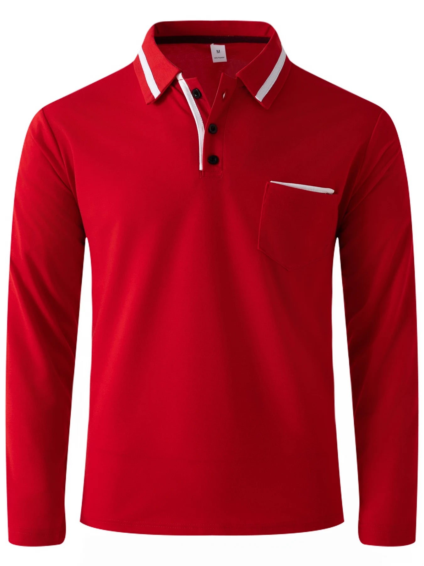 Spring and fall best-selling fashion golf men's lapel pocket comfortable casual sports solid color long sleeve breathable top - Buy online at  Vibe In Cart.