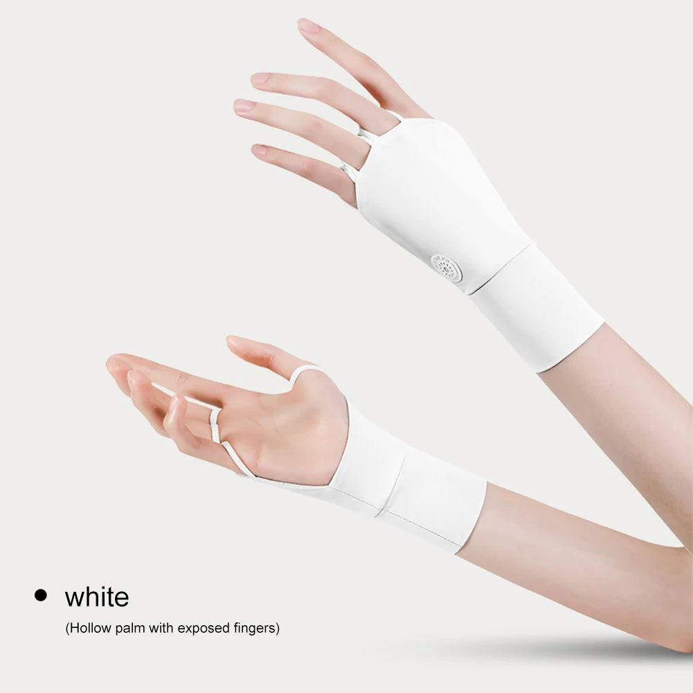 Women Protector Golf Gloves Cool Breathable Half Finger Glove Ice Silk Hollow Palm Elastic for Outdoor Practice - Buy online at  Vibe In Cart.