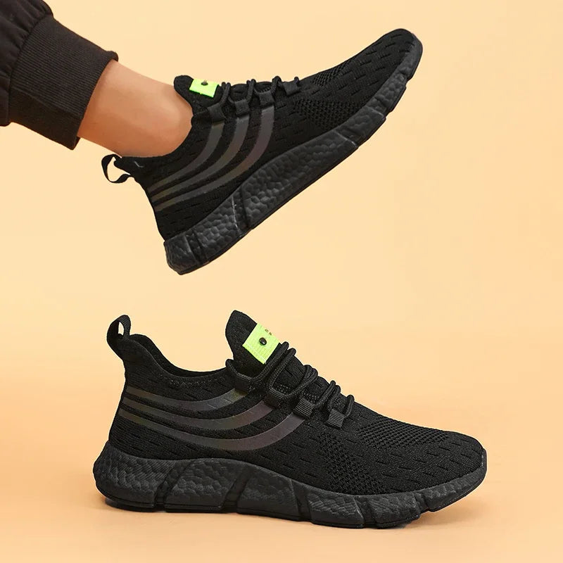 Comfortable Men's Running Shoes Summer Mesh Breathable Lightweight Outdoor Tennis Shoes Fashionable Versatile Balanced Sneakers - Buy online at  Vibe In Cart.