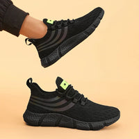 Comfortable Men's Running Shoes Summer Mesh Breathable Lightweight Outdoor Tennis Shoes Fashionable Versatile Balanced Sneakers - Buy online at  Vibe In Cart.
