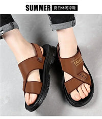 Hot Sale Men Sandals Casual Shoes Outdoor Walking Sandals for Men Beach Shoes Men Slippers Open Toe Flat Two Passes - Buy online at  Vibe In Cart.