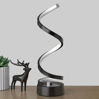 Classic Creative Spiral LED Table Lamp, Modern Minimalist Dimmable Spiral Table Lamp, Adjustable Arm, Soft Light, Multifunction - Buy online at  Vibe In Cart.
