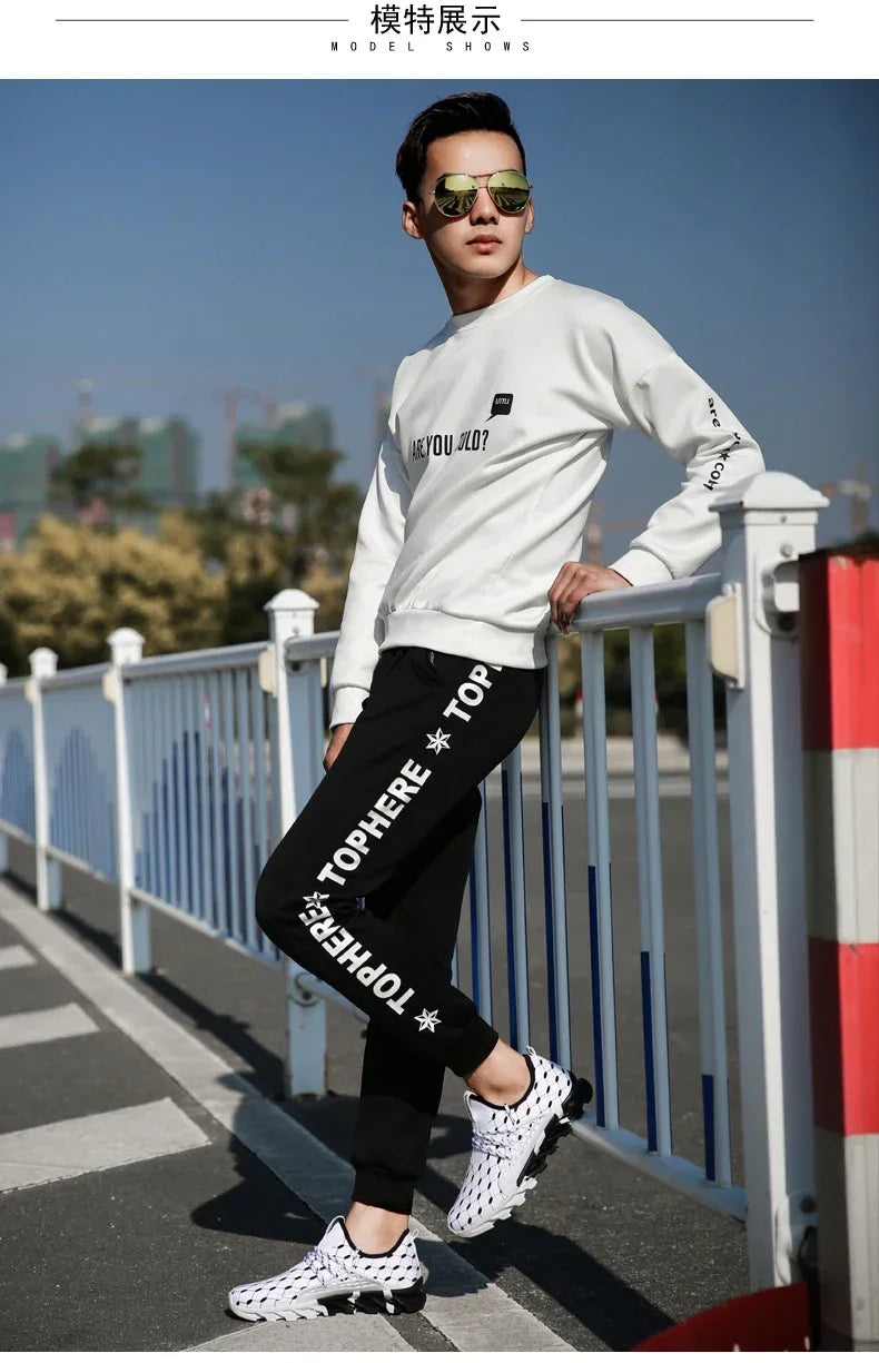 Men's Casual Canvas Sports Shoes With Checkered Pattern