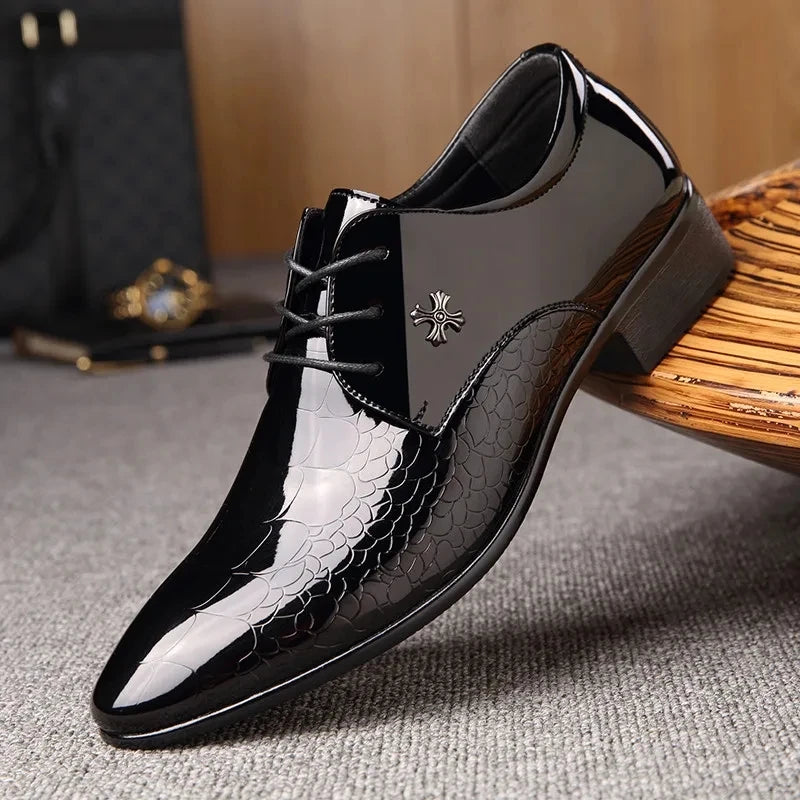 Men's  Leather Shoes Black Soft Leather Soft Bottom Spring And Autumn Best Man Men's Business Formal Wear plus size 38-48 - Buy online at  Vibe In Cart.