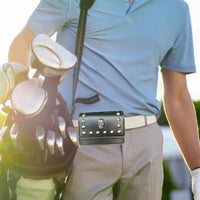 Golf Rangefinder PU Carry Bag with Magnetic Closure and Waist Belt