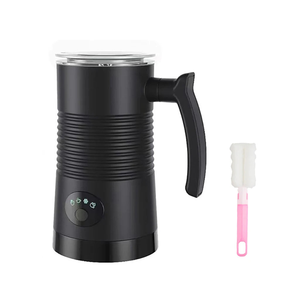 Electric Milk Frother Automatic Rotary 4 in 1 Hot and Cold Foam Maker