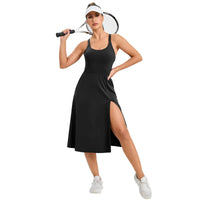 Women Tennis Dress  One Piece Gym Sports Fitness Yoga Casual Skirt Outdoor Golf Suit Badminton Dress Women Sportswear