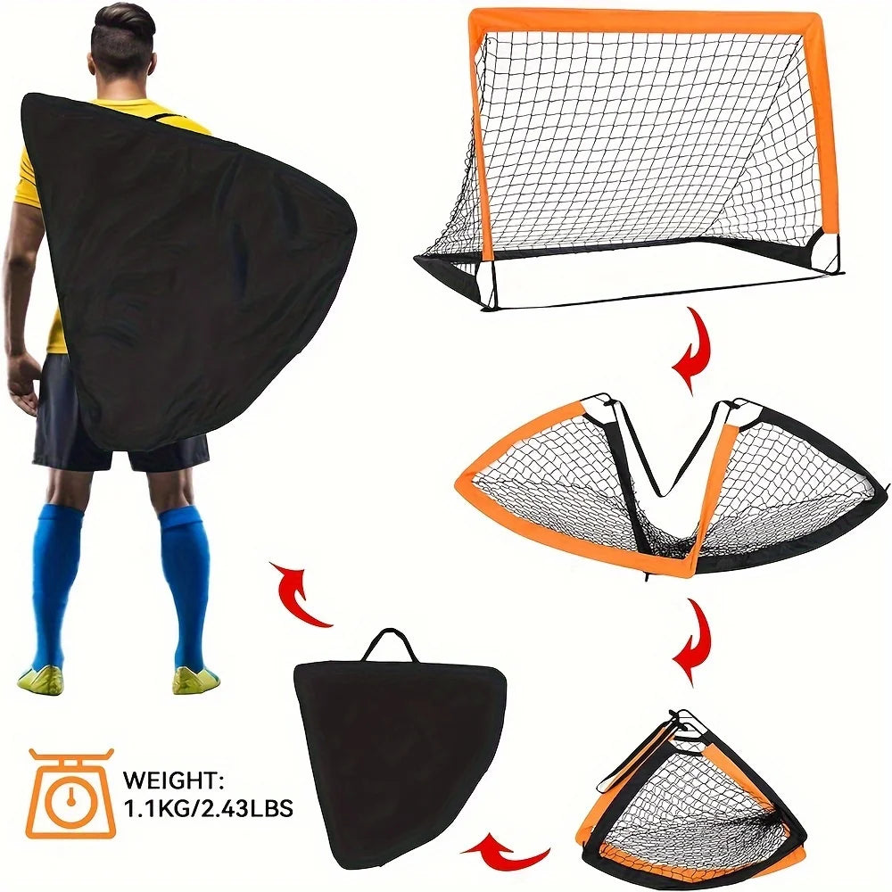 Portable Soccer Goals for Backyard Foldable Mobile Training Football Net for Kids Soccer Goal Indoor Outdoor Pop Up Soccer Goals - Buy online at  Vibe In Cart.