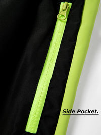 Men's Colorblock Patchwork Sports Pants with Zipper Side Pockets Spring Fall Breathable Quick Dry Hiking Running Trousers - Buy online at  Vibe In Cart.