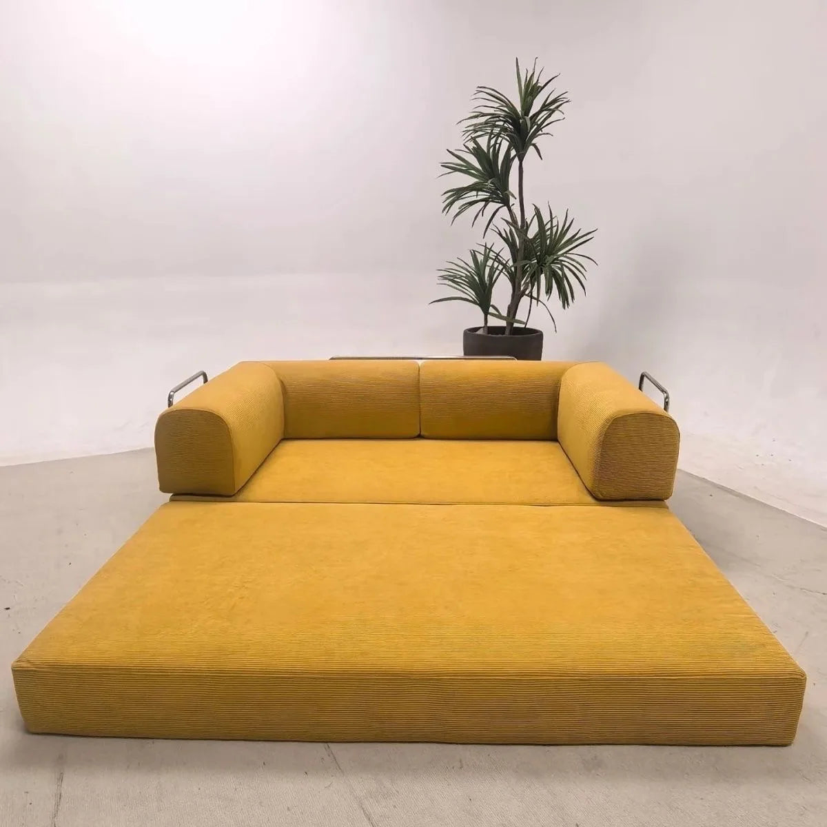 Italian Compressed Sofa Minimalist Retro Corduroy Sofa Bed Lounge Modular Couch Foldable Washable Customizable for Living Room - Buy online at  Vibe In Cart.