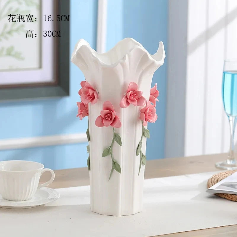 3D Ceramic Vase Home Decor Creative Design Porcelain Decorative Flower Vase For Wedding Decoration - Buy online at  Vibe In Cart.