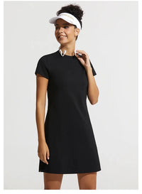 Summer Women Tennis Dress Cotton Female Short Sleeve Black Sport Dress Training Running Fitness Skirt Golf Badminton Dress Suit