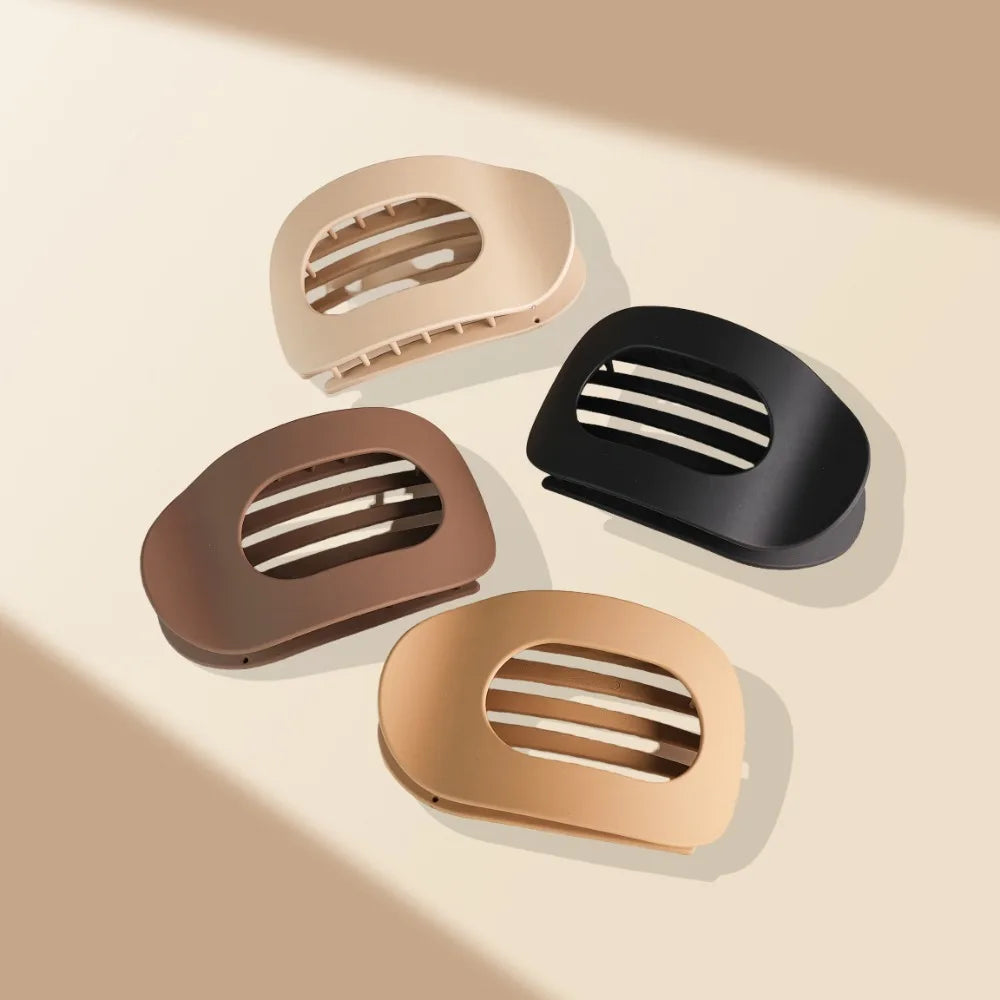 PC Hair Claw Clip for Women New Design Leopard Matte Curved Flat Styling Barrettes Acrylic Lying Down Hair Accessories - Buy online at  Vibe In Cart.