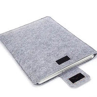 Wool Felt Slim Laptop Sleeve for 11-15 Inch Devices, Solid Color