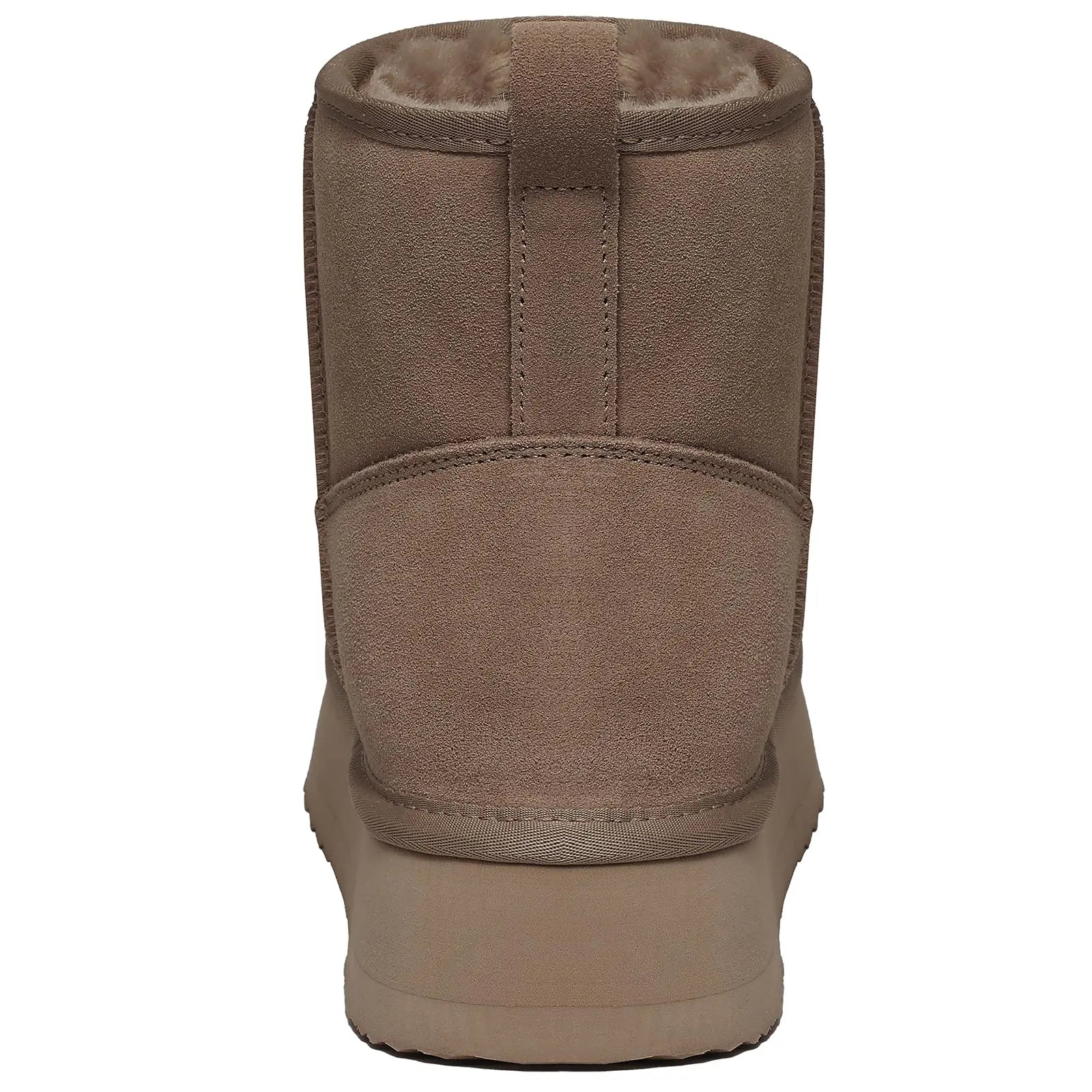Women's Fluffy Suede Ankle Snow Boots with Thick Sole