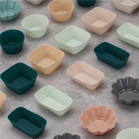 12pcs/Set Silicone Cake Mold Round Shaped Muffin Cupcake Baking Molds Kitchen Cooking Bakeware Maker DIY Cake Decorating Tools - Buy online at  Vibe In Cart.