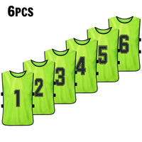 Numbered Soccer Pinnies for Adults and Youth, 6 or 2 Pack