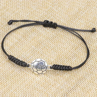 10Pcs Soccer Football Bracelets Knitted Braiding Alloy Adjustable Basketball Bracelet for Boys Girls Gifts Football Accessories - Buy online at  Vibe In Cart.
