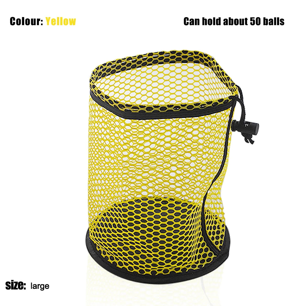 Nylon Drawstring Mesh Net Golf Ball Bag for 12-50 Balls