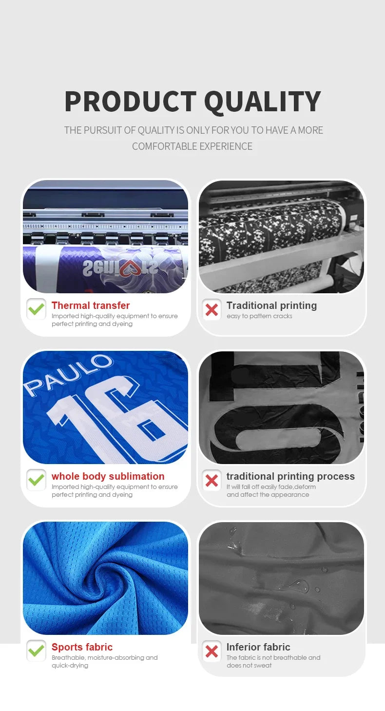 Personalized Sublimation Custom Plus Big Size Soccer Uniforms Football Jerseys Teams Stitched Mens Sets With Embroidered Logo - Buy online at  Vibe In Cart.