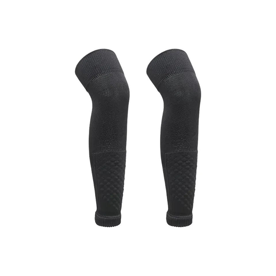 Polyester Shin Guard Socks for Football, Knee-High, Free Size