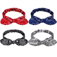 New Boho Women Soft Solid Print Headbands Vintage Cross Knot Elastic Hairbands Turban Bandanas Girls Hair Bands Hair Accessories - Buy online at  Vibe In Cart.
