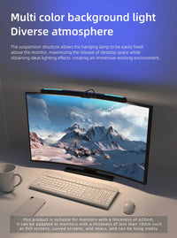 USB Stepless Dimming Screen Hanging Lights Curved Screen Monitor Light Bar RGB Background Atmosphere Desk Lamp Monitor Light Bar - Buy online at  Vibe In Cart.