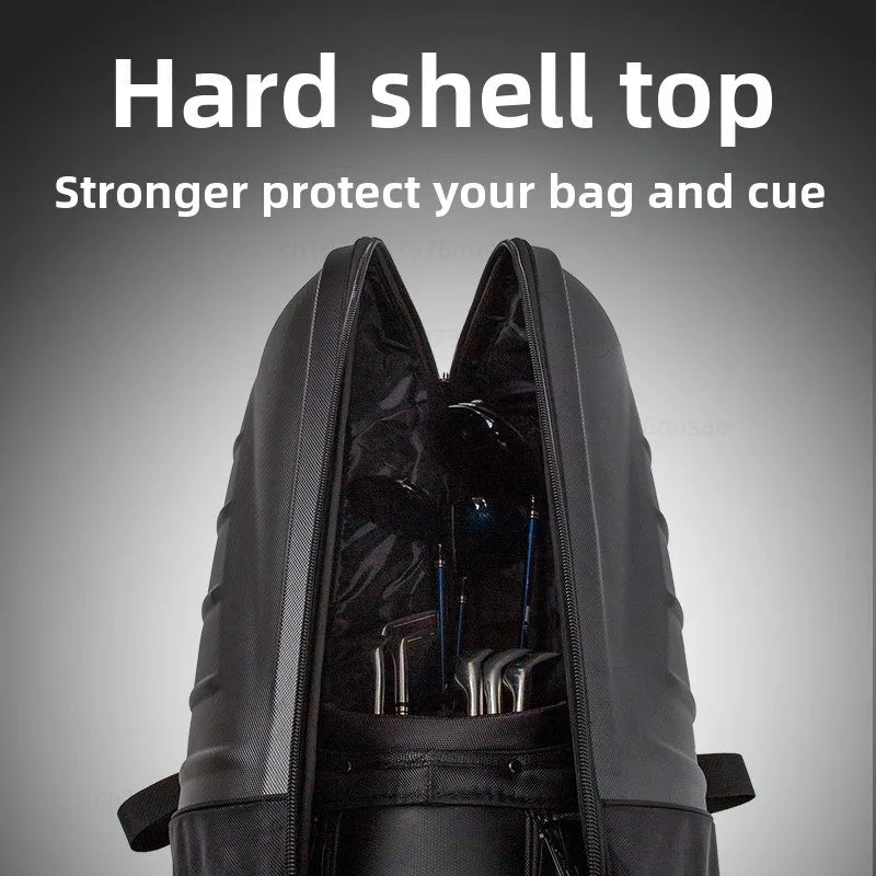 Nylon Hard Shell Golf Travel Bag With Wheels For Unisex Aircraft Use