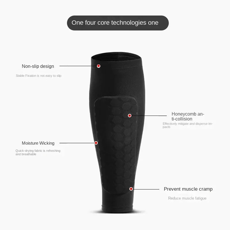 1 PC Honeycomb Soccer Shin Guards Football Shields Sports Legging Shinguards Leg Sleeves Protective Gear Shank Protector - Buy online at  Vibe In Cart.