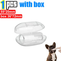 Transparent Silicone Fingertip Pet Toothbrush for Dogs and Cats
