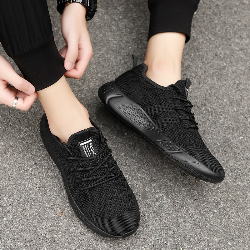 Men's Casual Sneakers Breathable Comfortable Walking Shoe Lace-up and Anti-slip Athletic Jogging Tennis Shoe Large Size 39-50 - Buy online at  Vibe In Cart.