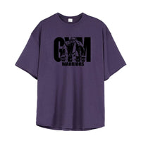 Men's Oversized Loose Casual Sport Short Sleeve Mesh Polyester T-Shirt