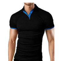 Men's White Casual Short Sleeve Golf Polo Shirt In Polyester